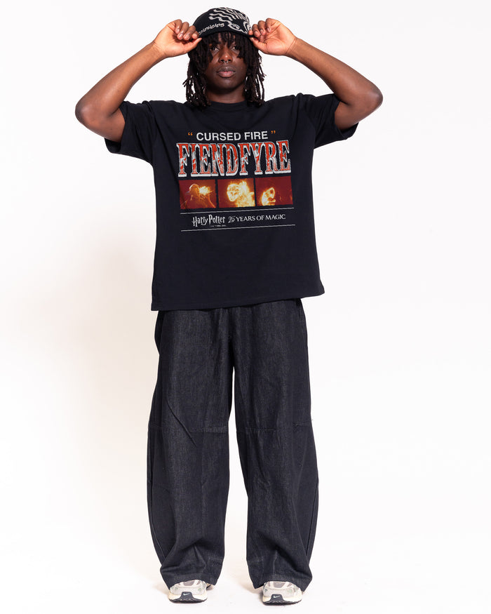 Fiendfyre Black Oversized Tee