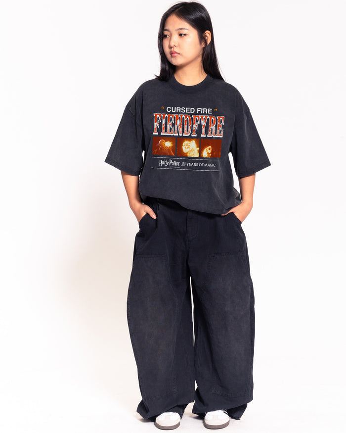 Fiendfyre Black Oversized Tee
