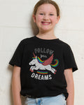 Follow Your Dreams Unicorn Kids T-Shirt