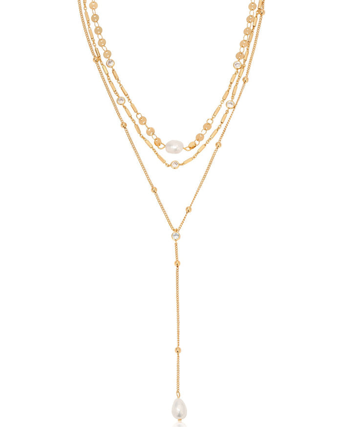 Forever Falling Pearl Lariat