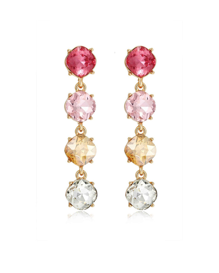 Pink Crystal with 18k Gold Plating / One Size