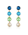 Blue Crystal with 18k Gold Plating / One Size