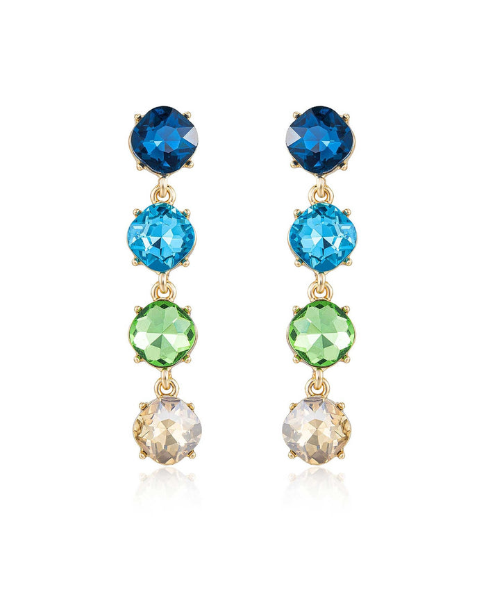 Blue Crystal with 18k Gold Plating / One Size