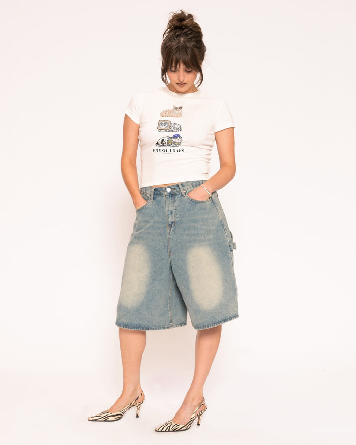 Fresh Loaf Group White Longline Baby Tee