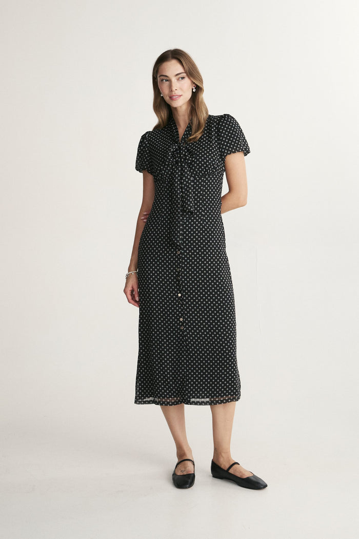 Front tie dress