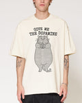 Give Me The Dopamine Natural Oversized Tee