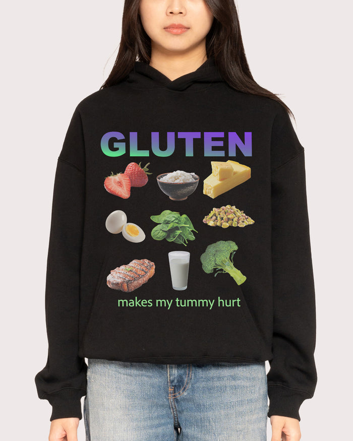 Gluten Starter Pack Black Hoodie