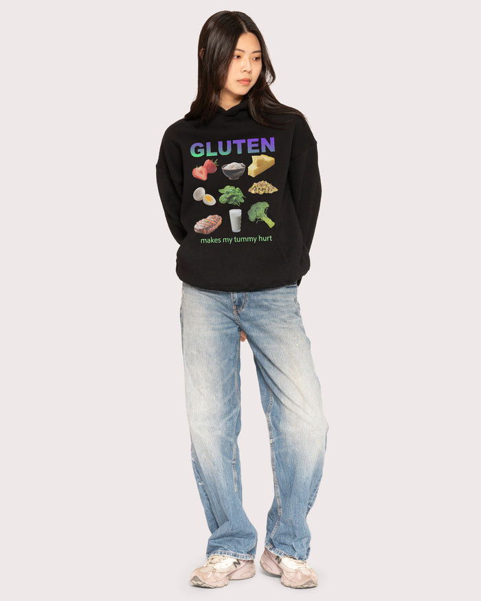 Gluten Starter Pack Black Hoodie