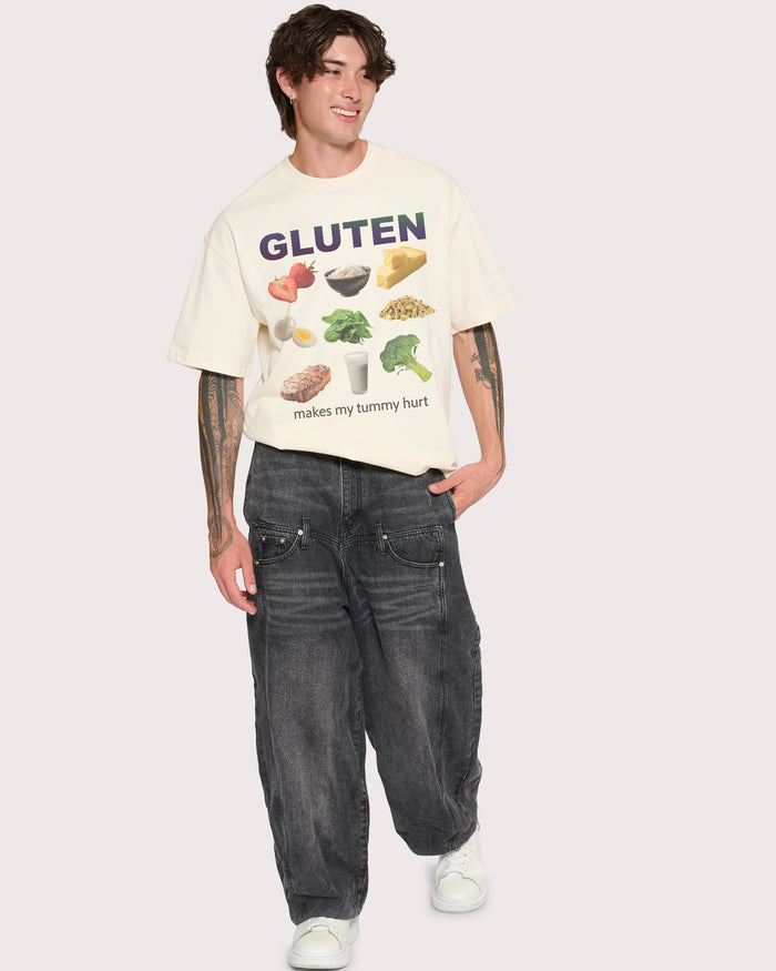 Gluten Starter Pack Natural Oversized Tee