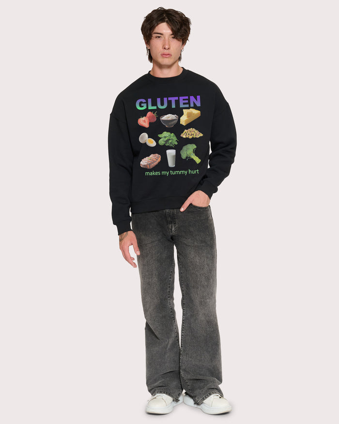 Gluten Starter Pack Black Sweatshirt