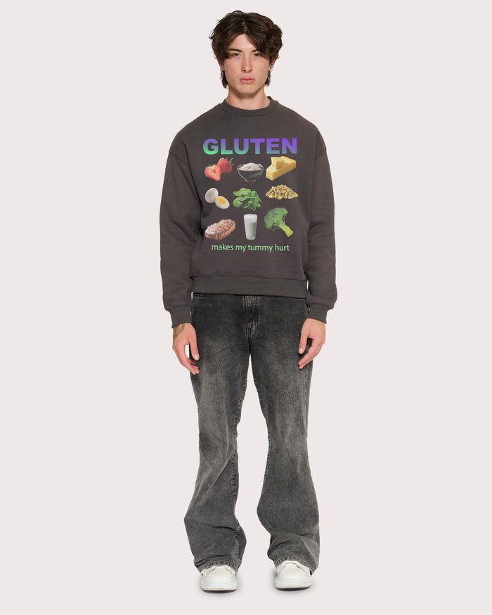 Gluten Starter Pack Charcoal Sweatshirt