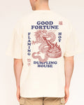 Good Fortune Dumplings Natural Oversized Tee