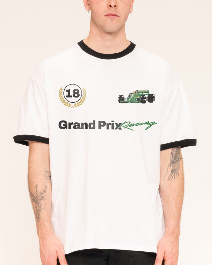 Grand Prix Racing Black Ringer T-Shirt