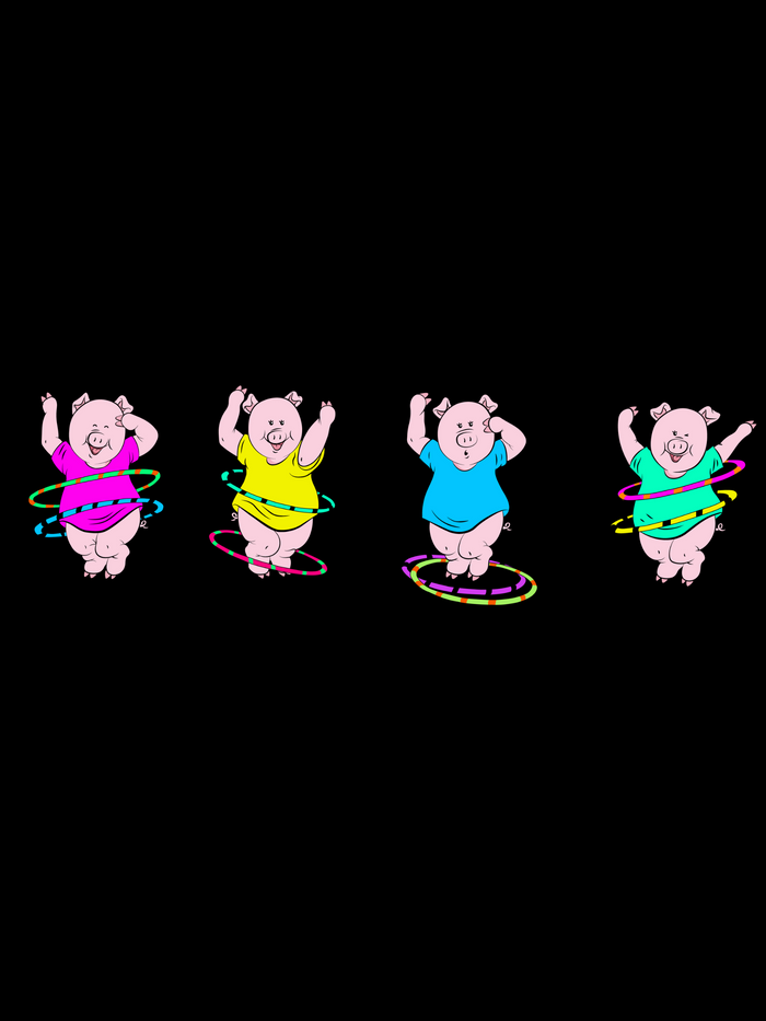 Graphic T-Shirts - Hula Pigs