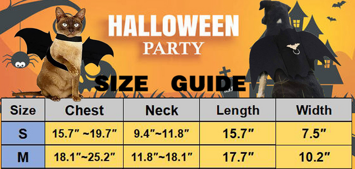 Halloween Pet Bat Wings Dog Costume
