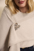 Heart shaped brooch
