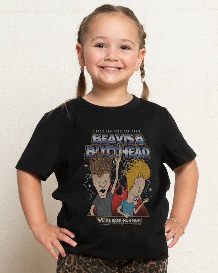 Heh Heh Metalheads Black Kids T-Shirt