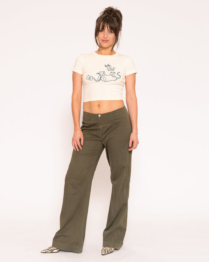 Hello, to Whom Am I Squeaking? Natural Baby Tee