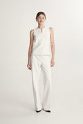High V neck sleeveless blouse