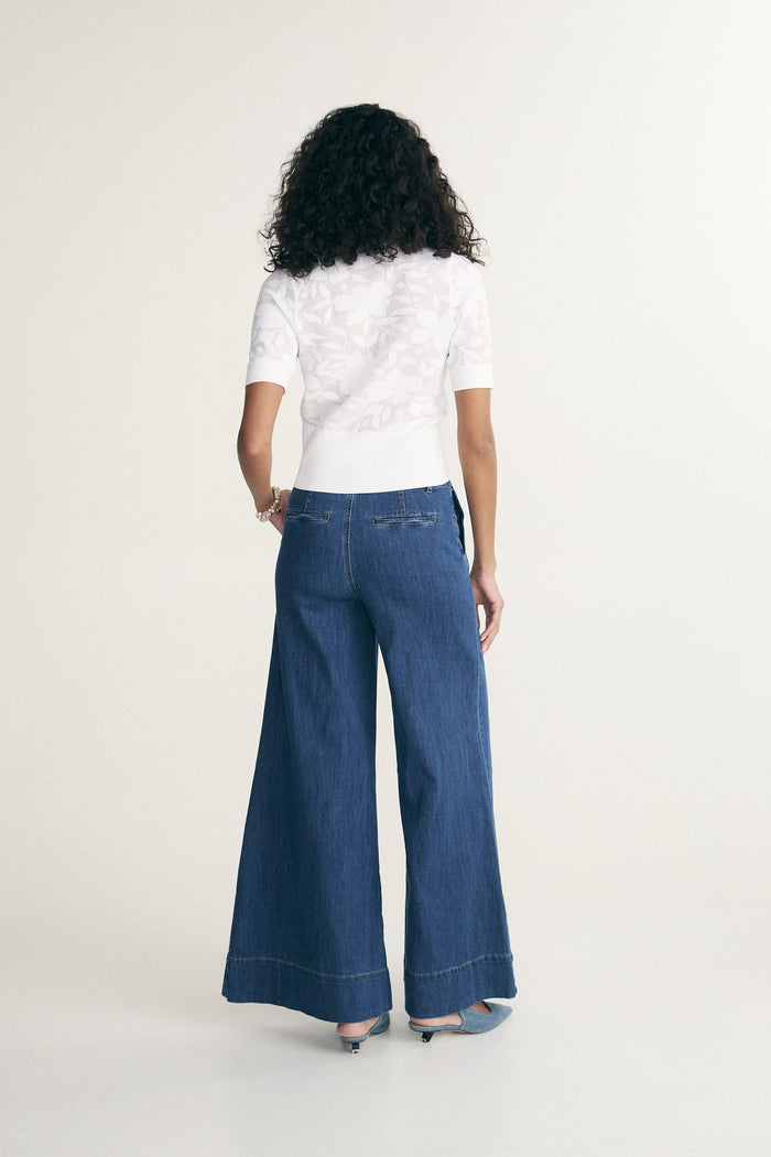 High waist extra wide leg jeans