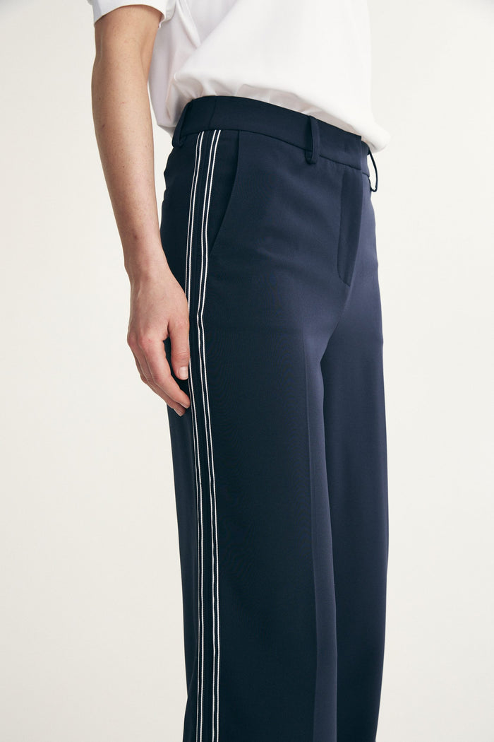 High waist pant with ribbon