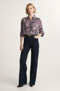 High waist straight jean