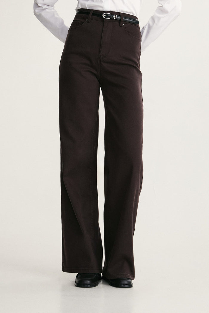 High waist straight jean