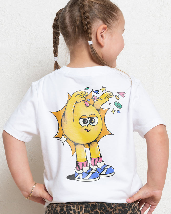 Hit Em' With the Good Vibes White Kids T-Shirt
