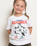 Hooray for Boobies White Kids T-Shirt