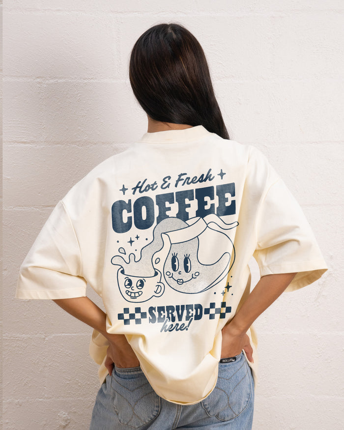 Hot & Fresh Coffee Oversized Tee Online Australia