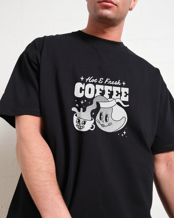 Hot & Fresh Coffee Oversized Tee Online Australia