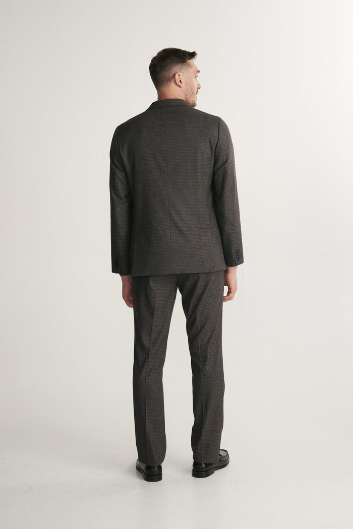Houndstooth fitted blazer