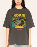 House of Pho Charcoal Oversized Tee