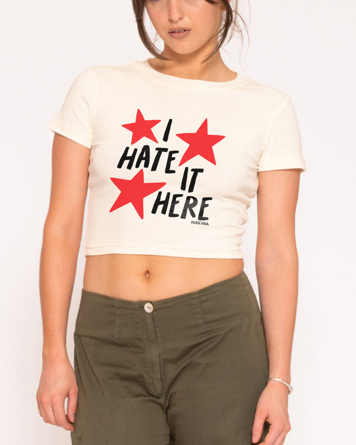 I Hate It Here Natural Baby Tee