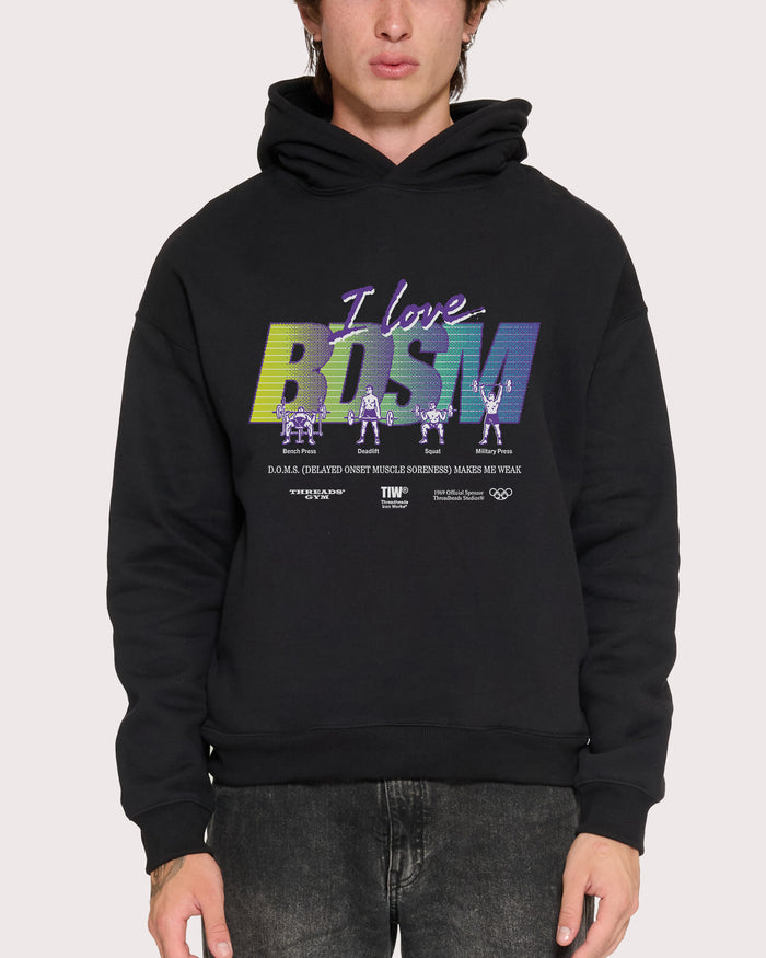 I Love BDSM Black Hoodie