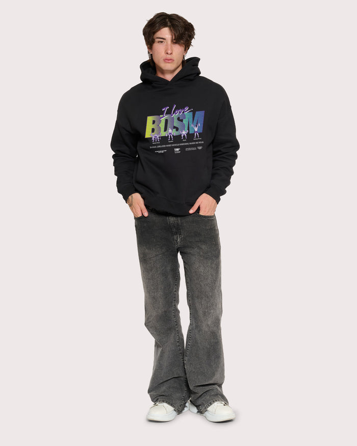 I Love BDSM Black Hoodie