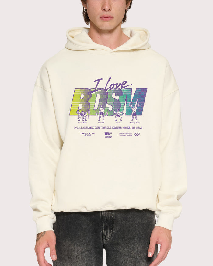 I Love BDSM Natural Hoodie