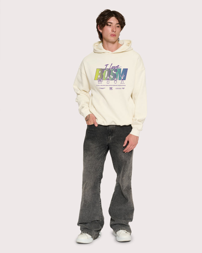 I Love BDSM Natural Hoodie