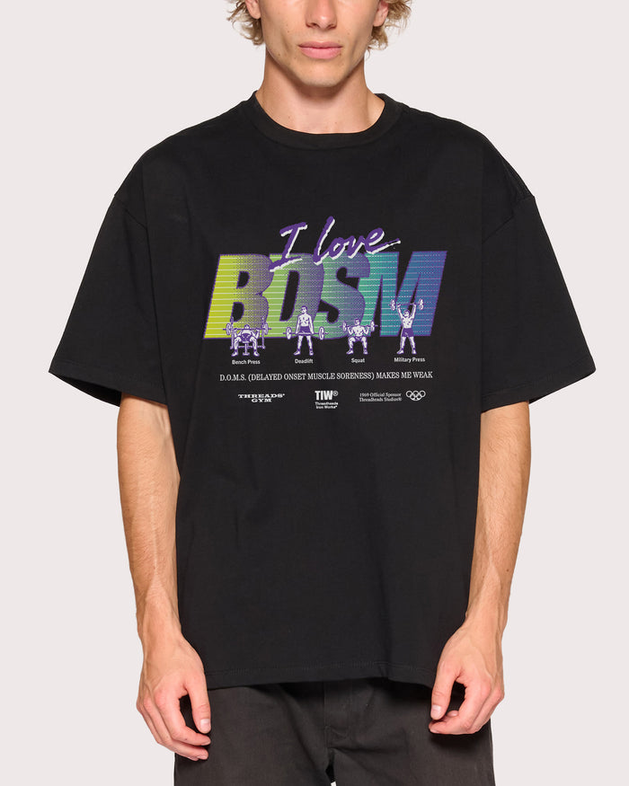 I Love BDSM Black Oversized Tee
