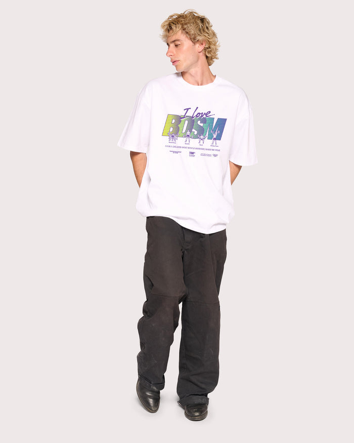 I Love BDSM White Oversized Tee