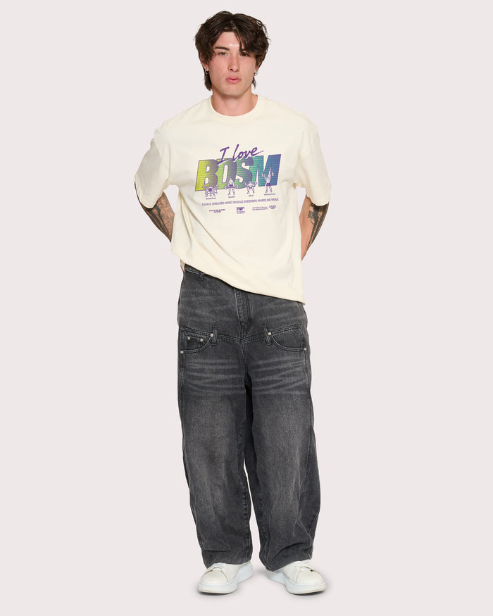 I Love BDSM Natural Oversized Tee