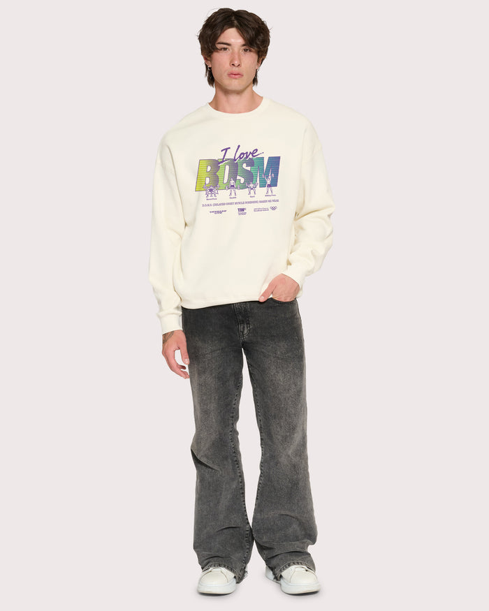 I Love BDSM Natural Sweatshirt
