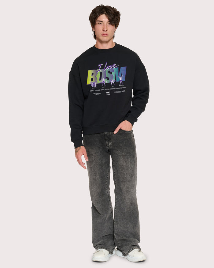I Love BDSM Black Sweatshirt