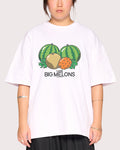 I Love Big Melons White Oversized Tee