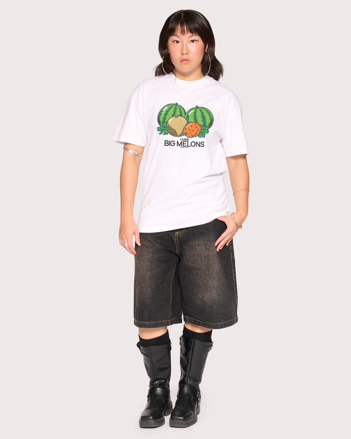 I Love Big Melons White T-Shirt