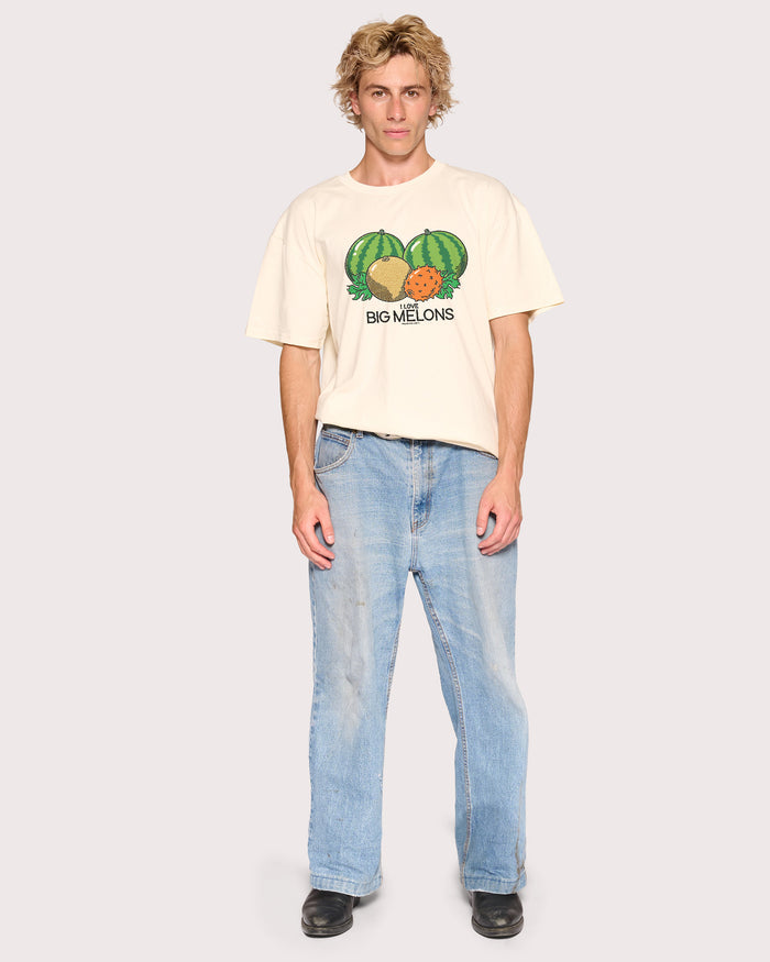 I Love Big Melons Natural T-Shirt