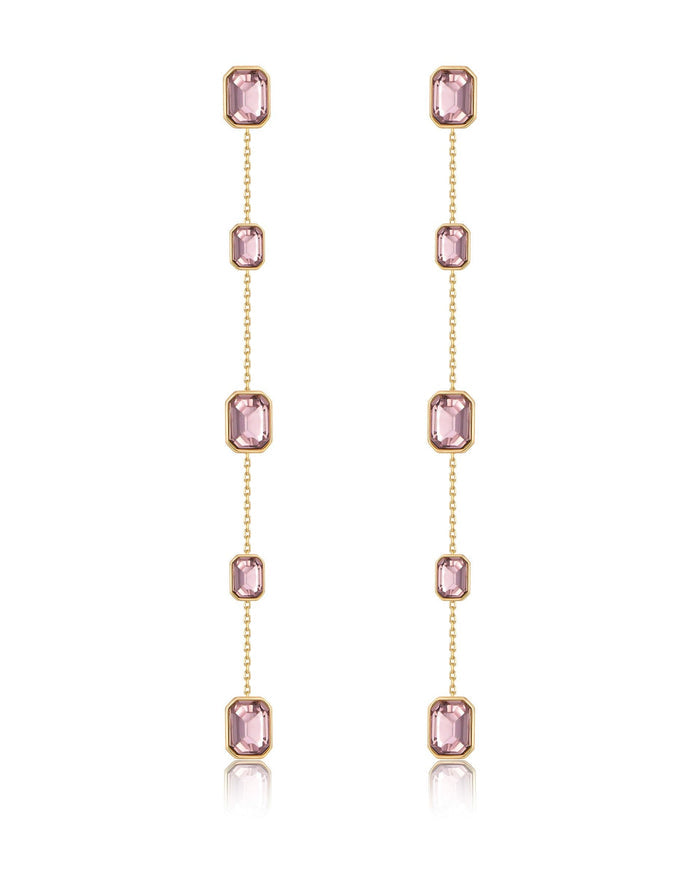 Light Rose Crystal with 18k Gold Plating / One Size
