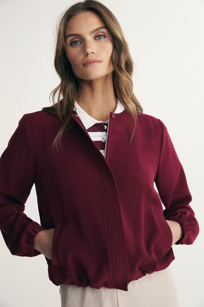 Jacket with drawstring
