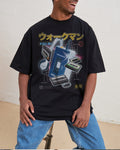Japanese Walkman Oversized Tee Australia Online Black