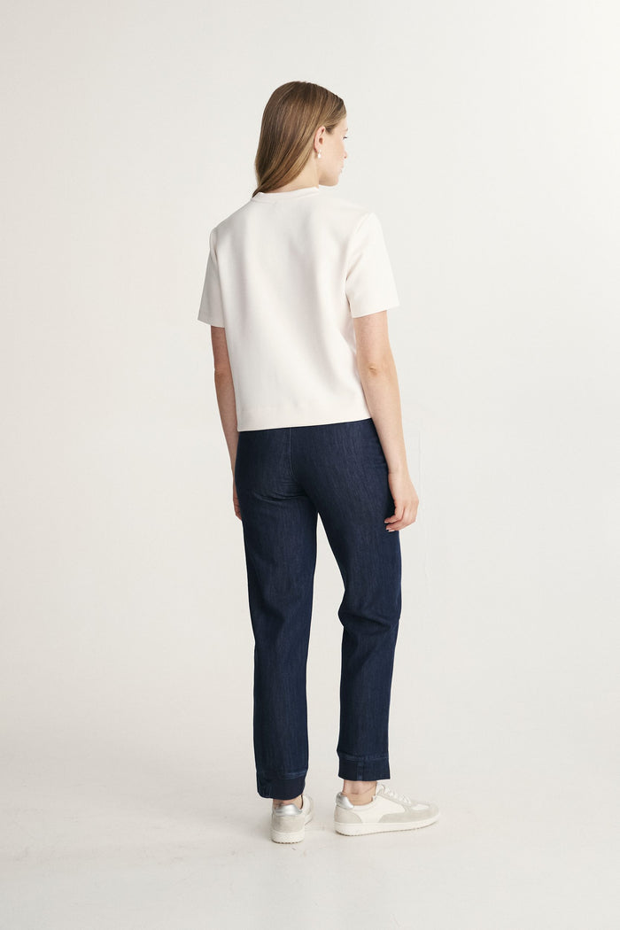 Jeans with drawstring